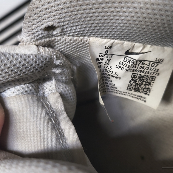 Nike Gammas Blue/WHITE/Grey Size 8 Good Shoes - Picture 4 of 5